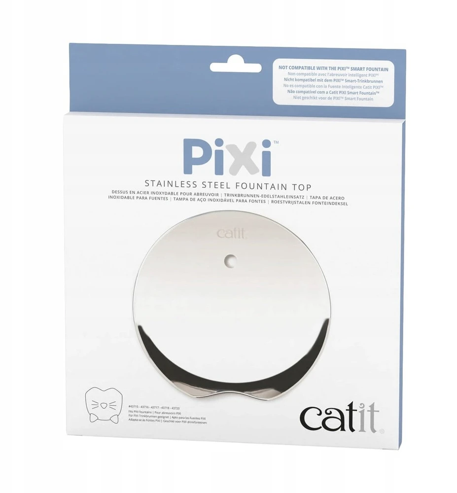 Catit Pokrywa do fontann Pixi, nerūdijantis plienas, 19,5 cm,
