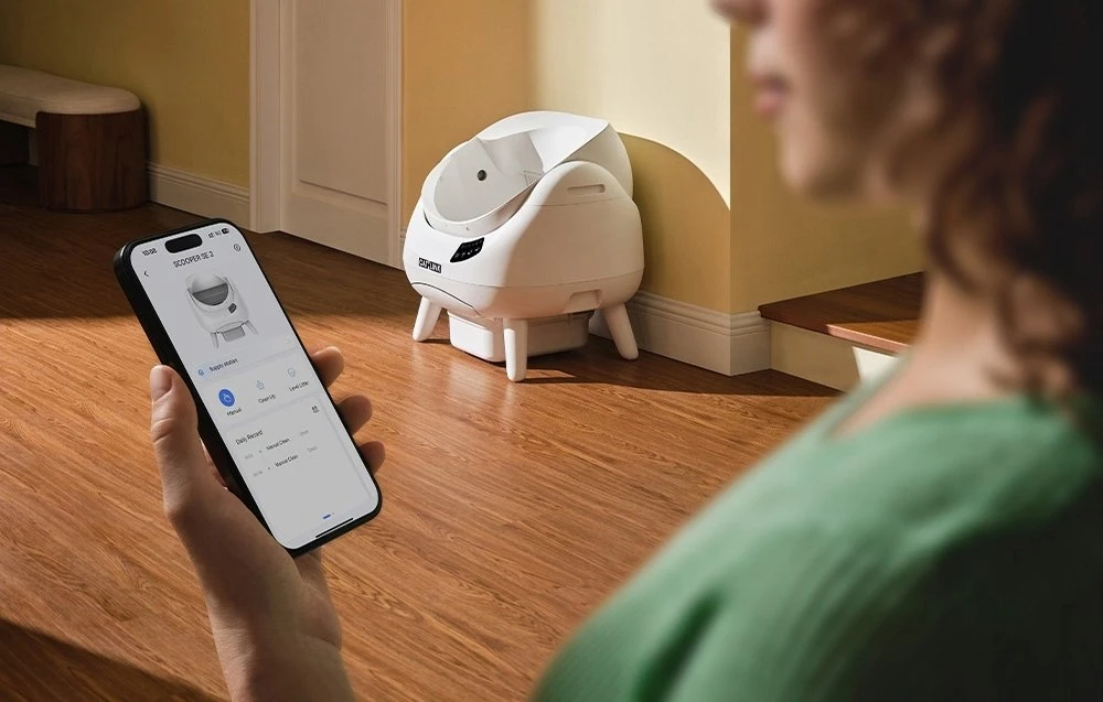 CATLINK Open-X savaime išsivalantis automatinis išmanus kačių tualetas su APP baltas
