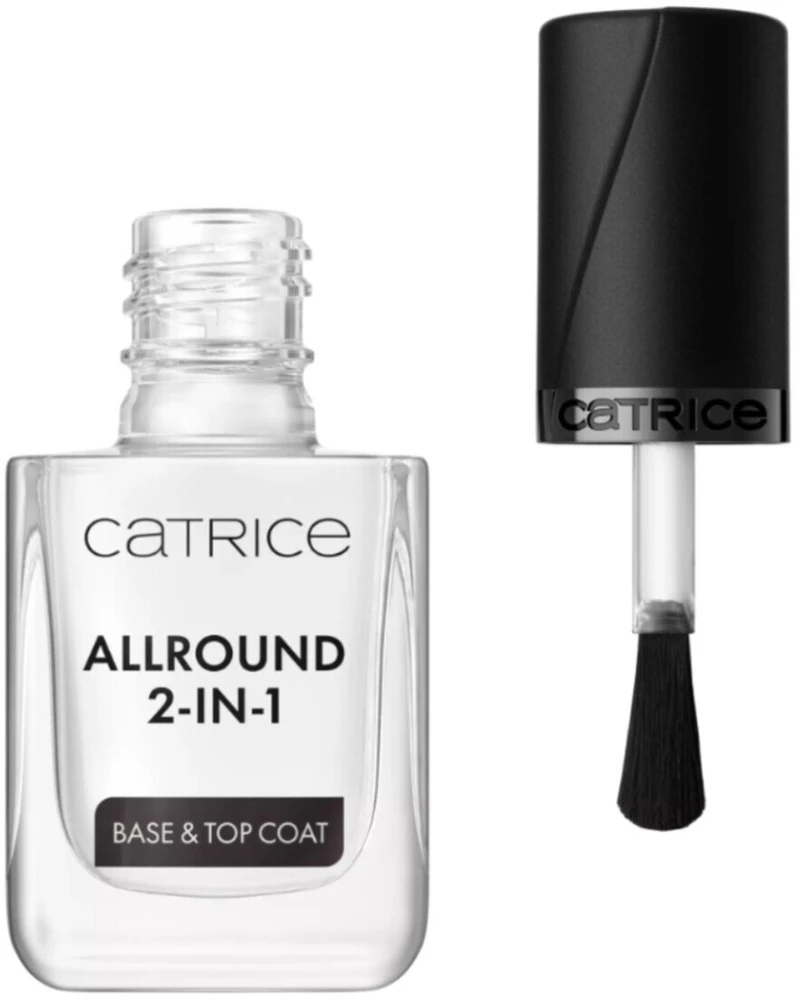 „Catrice Allround 2-in-1“ pagrindas ir viršutinis lako sluoksnis, 10, 50 ml