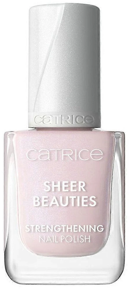 Catrice Catrice Sheer Beauties Strengthening Nagų lakas Wzmacniający lakier do paznokci 10ml Fluffy Cotton Candy (040)