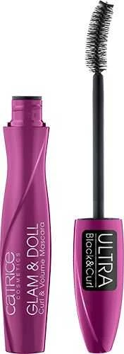 "Catrice Glam - Doll Curl - Volume" blakstienų tušas 010 Ultra Juodas 10ml