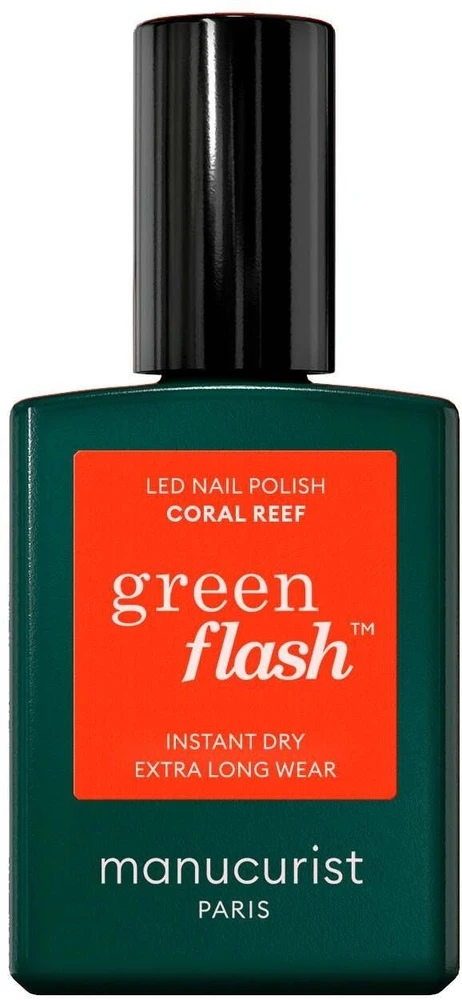 Catrice Manucurist Žalias blyksnis nagų lakas „Coral Reef“, 15 ml