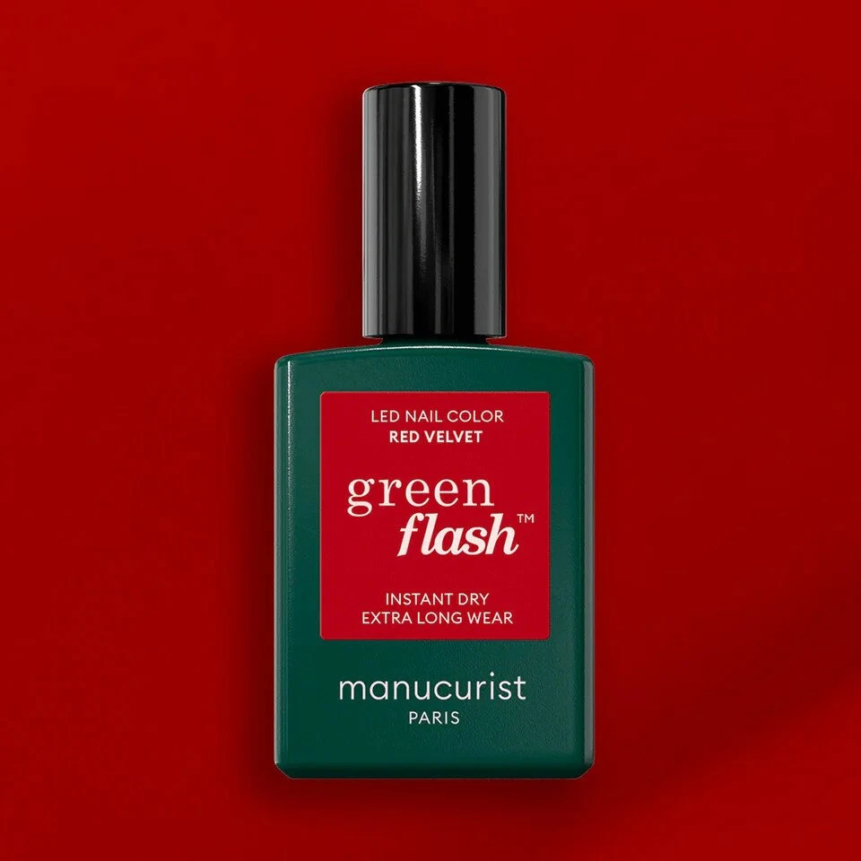 Catrice Manucurist Žalias Flash Nagų lakas lakier do paznokci Raudona Velvet 15ml