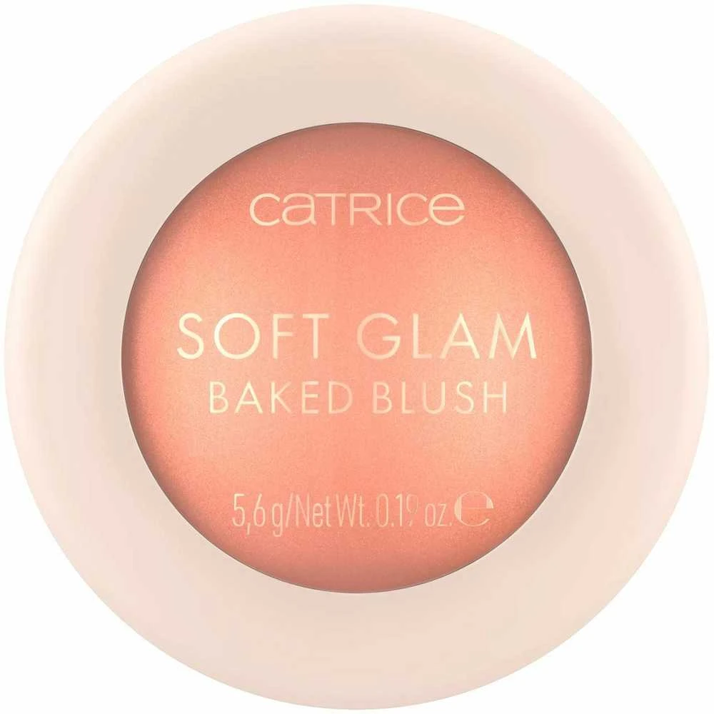 „Catrice Soft Glam Baked Blush Luminous Blush“ kompaktinė pudra, 020 Peachy Breeze, 5,6 g