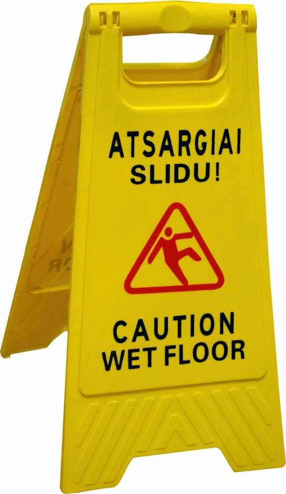 None Įspėjamasis stovas - atsargiai slidu, 580x300 mm