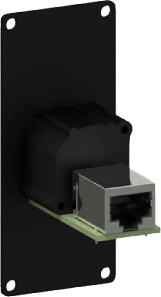 Caymon CAYMON CASY167/B CASY skydelis su praėjimu: etherCON – RJ45, 1 modulis, juoda versija