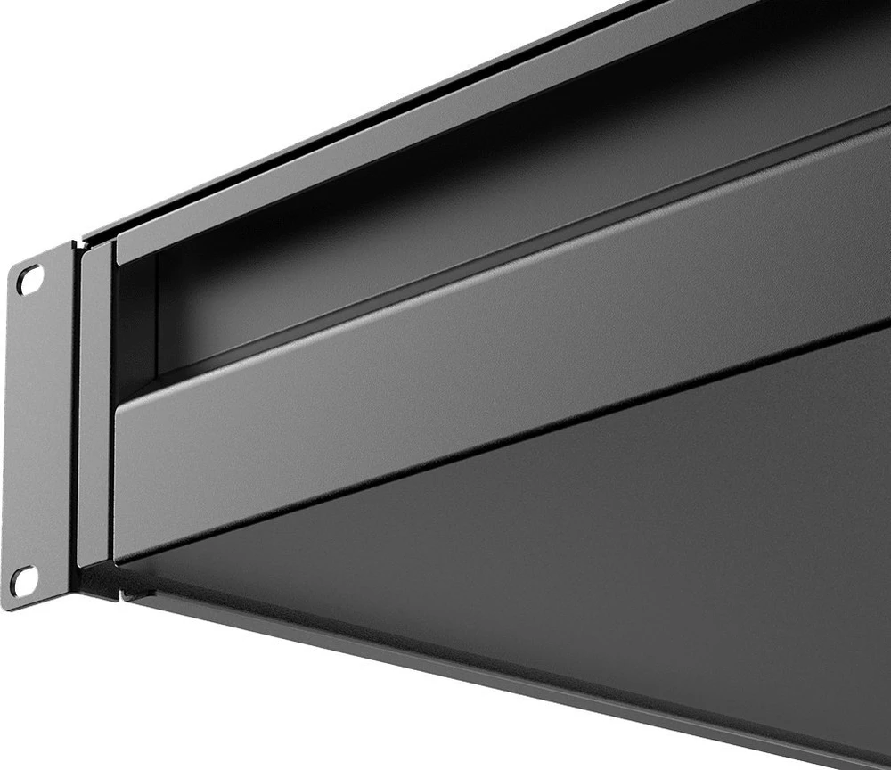 Caymon CAYMON RD220L/B Stalčius su užraktu 19" 2U stelažų spintelėms, juoda versija