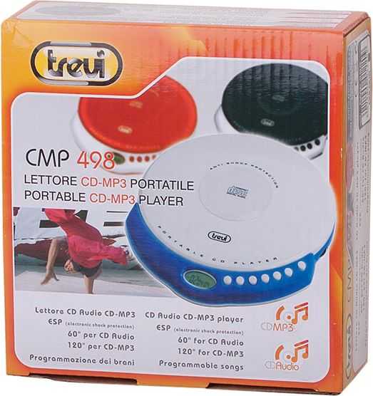 CD grotuvas Trevi CD, CD- RW, MP3, raudonas (CMP498)