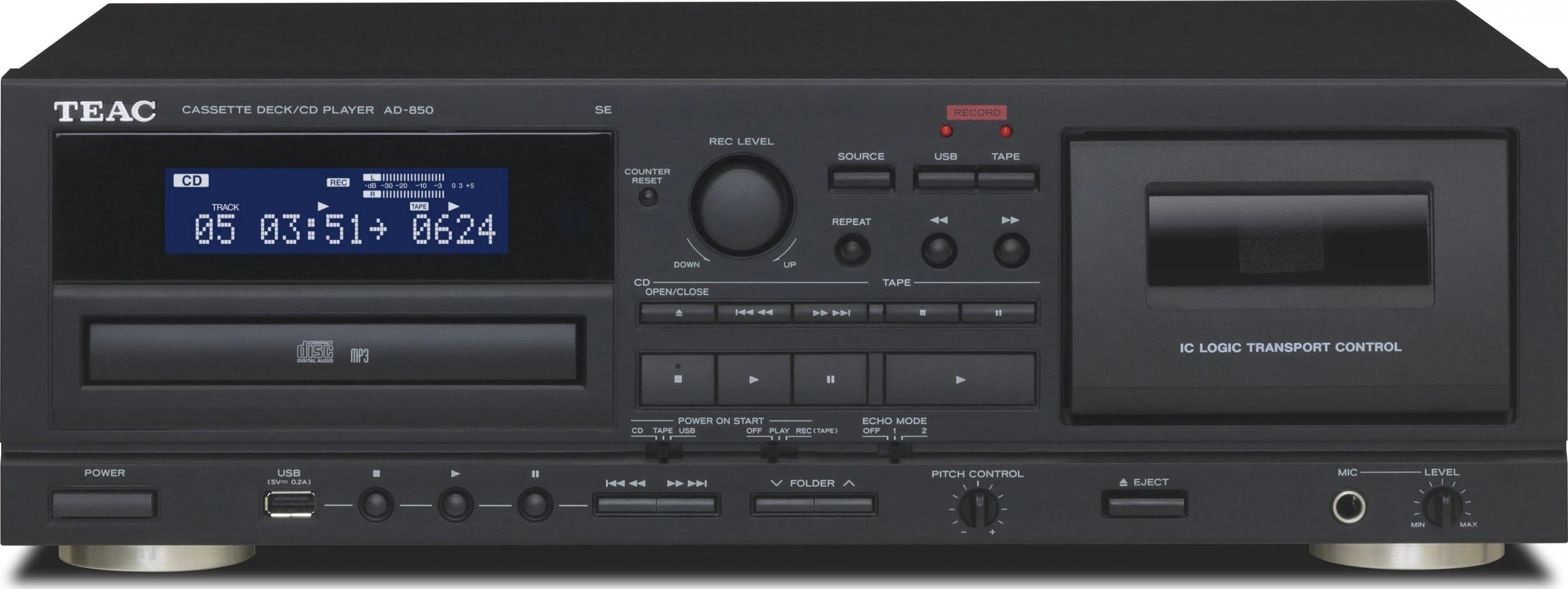 Muzikinis centras Teac AD-850-SE kasetinis / diskinis grotuvas