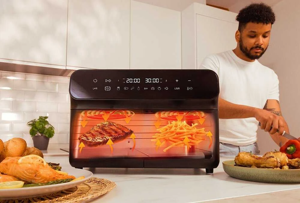 Cecotec oro gruzdintuvė | Cecofry Advance 9000 Nerūdijantis plienas | Galia 2800 W | Talpa 9 l