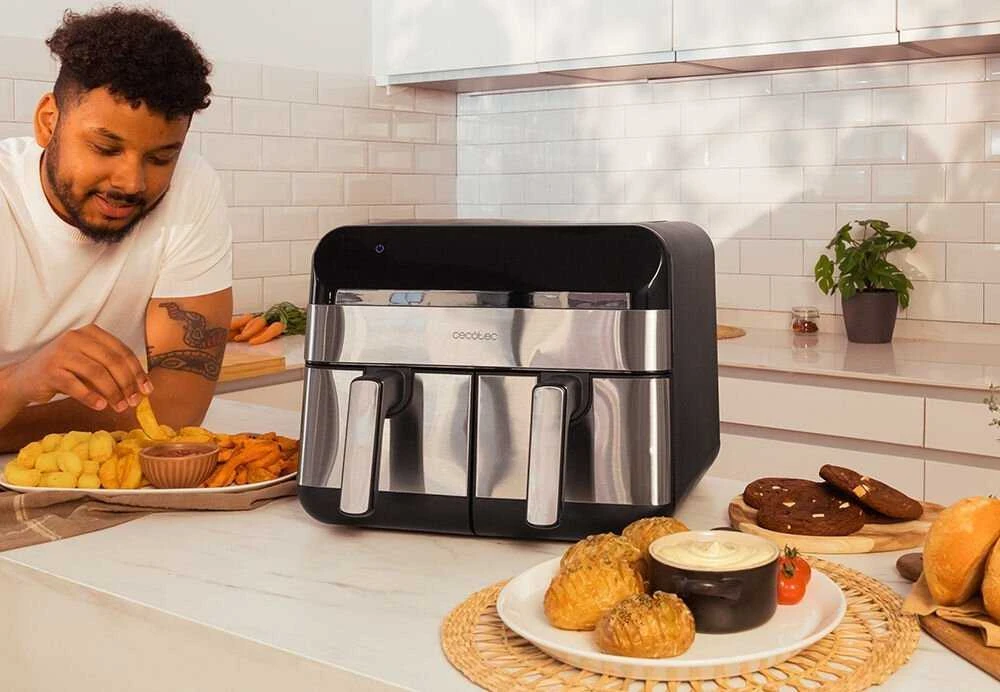 Cecotec oro gruzdintuvė | Cecofry Advance 9000 Nerūdijantis plienas | Galia 2800 W | Talpa 9 l
