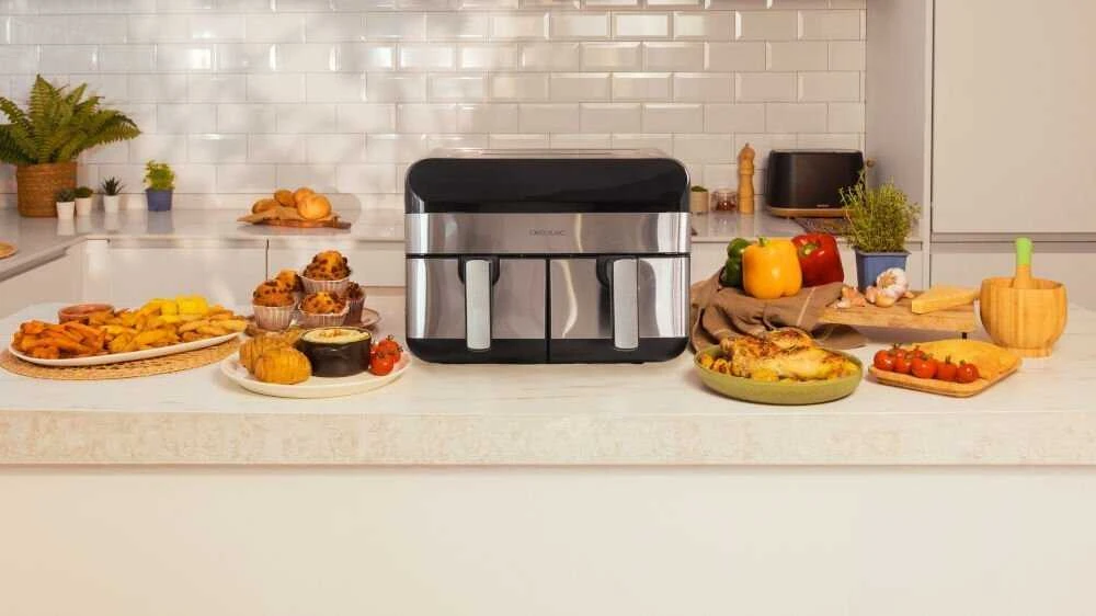 Cecotec oro gruzdintuvė | Cecofry Advance 9000 Nerūdijantis plienas | Galia 2800 W | Talpa 9 l