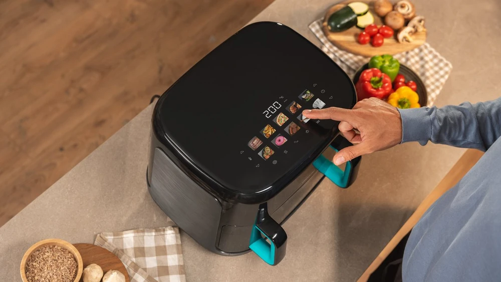 Gruzdintuvė Cecotec Double hot air fryer | Cecofry&Grilis Smokin'Prime 11000 | Power 2800 W | Capacity 11 L | Juodas