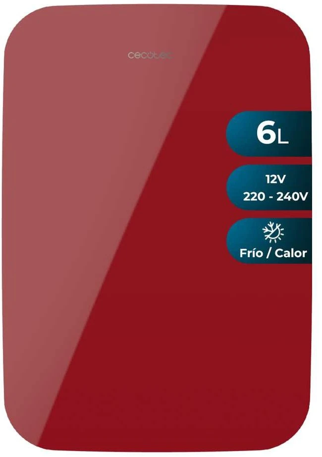 Cecotec Turistinis šaldytuvas Bolero MiniCooling 6L Bahamas Raudona Raudona