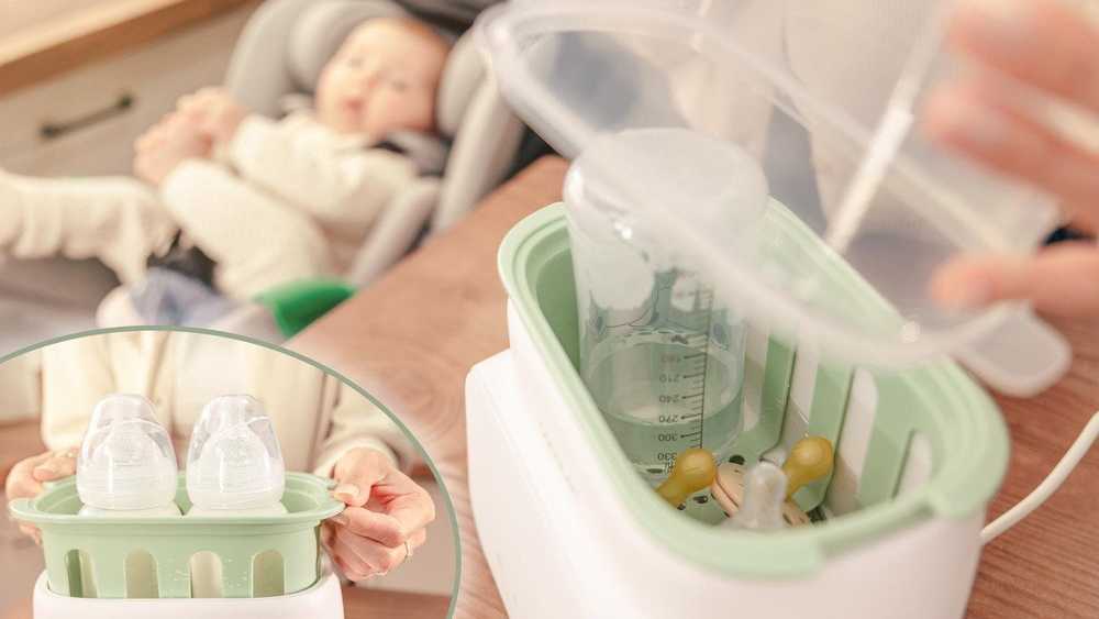 Buteliuko šildiklis podwójny, sterylizator Cecotec Nana BabyCare Double BottleWarmer