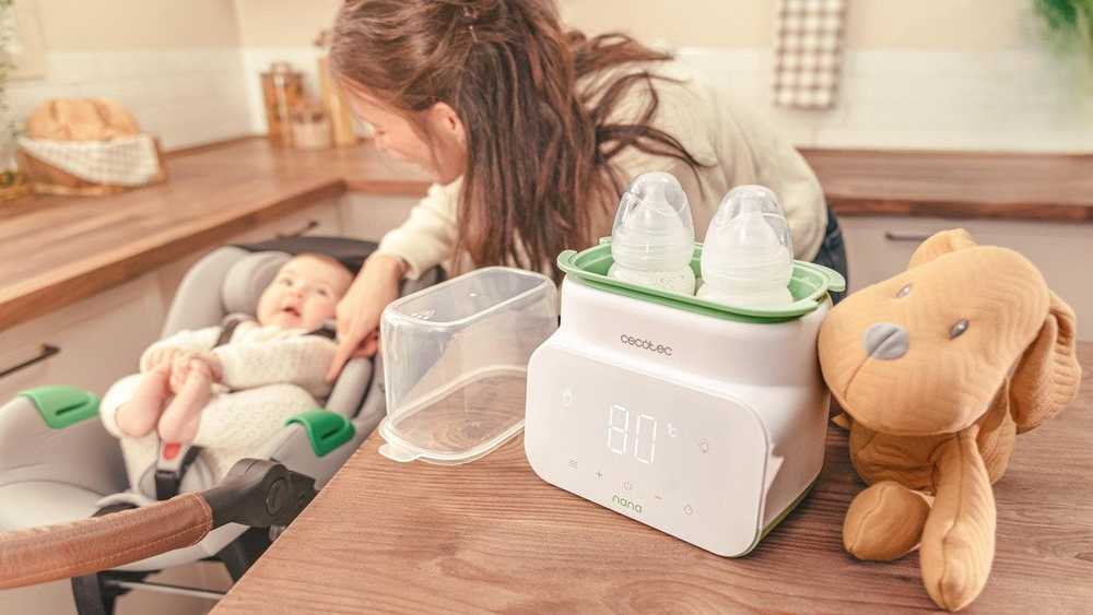 Buteliuko šildiklis podwójny, sterylizator Cecotec Nana BabyCare Double BottleWarmer