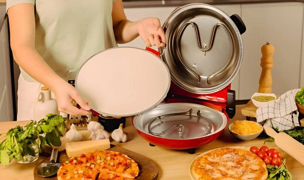 Cecotec Piec do pizzy Fun Pizza&Co Mamma Mia średnica 32 cm Cecotec Raudona