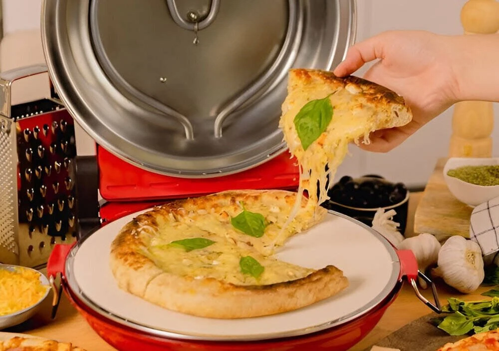 Cecotec Piec do pizzy Fun Pizza&Co Mamma Mia średnica 32 cm Cecotec Raudona