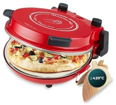 Cecotec Piec do pizzy Fun Pizza&Co Mamma Mia średnica 32 cm Cecotec Raudona