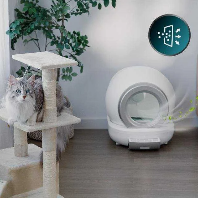 „Cecotec Pumba 7000 CleanKitty“ kompaktiška savaime išsivalanti kačių kraiko dėžutė