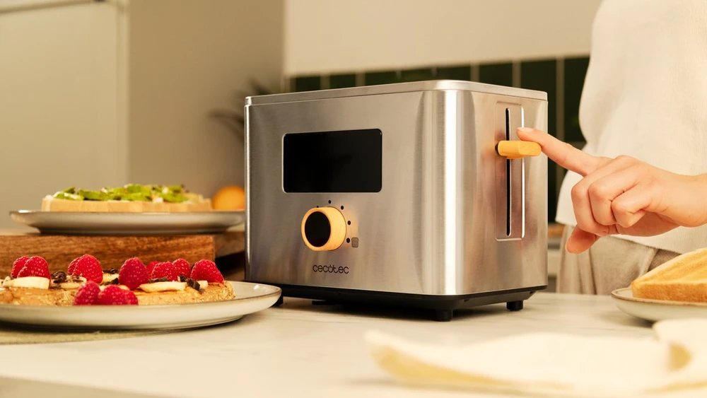 Cecotec vertikalus skrudintuvas Touch&Toast Double 950 W su jutikliniu ekranu, 04843