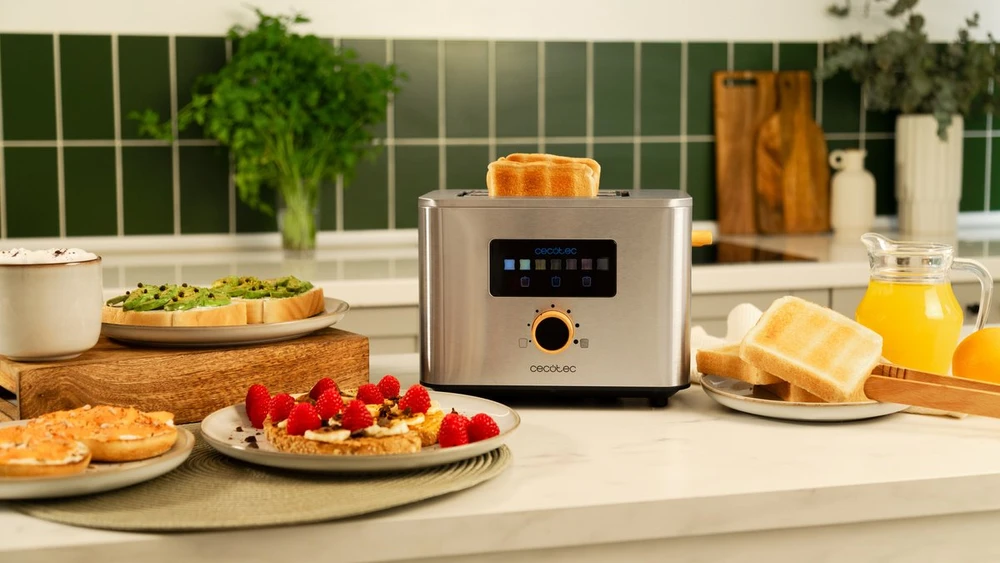Cecotec vertikalus skrudintuvas Touch&Toast Double 950 W su jutikliniu ekranu, 04843
