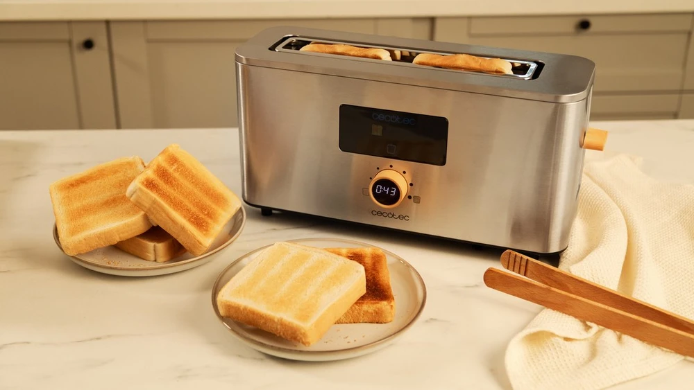 Cecotec skrudintuvas Touch&Toast Extra 1000 W su jutikliniu ekranu, modelis 04845