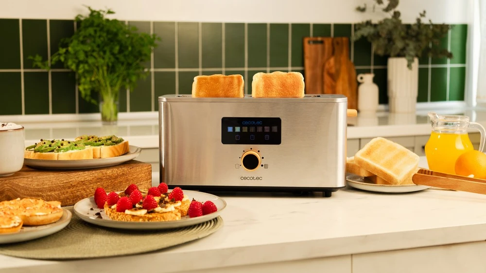 Cecotec skrudintuvas Touch&Toast Extra 1000 W su jutikliniu ekranu, modelis 04845