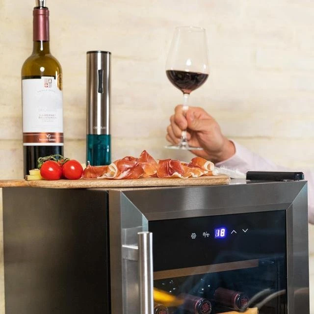 Vyno šaldytuvas Cecotec CECOTEC Vinoteca GrandSommelier 1550 Inox Compressor
