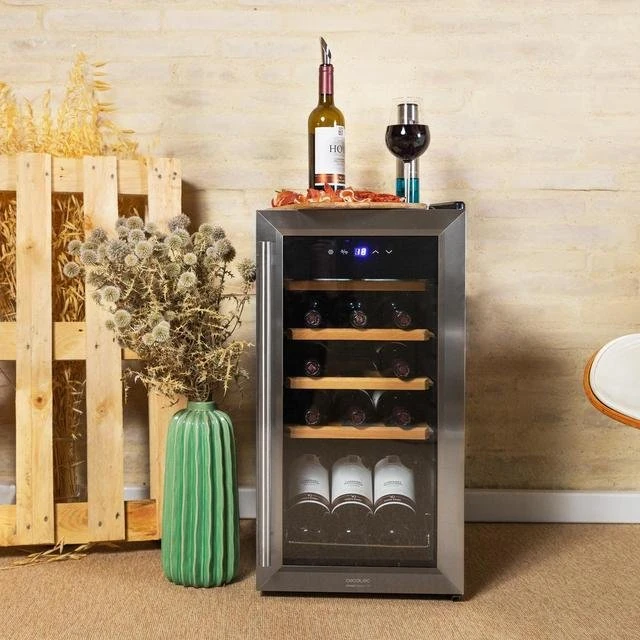 Vyno šaldytuvas Cecotec CECOTEC Vinoteca GrandSommelier 1550 Inox Compressor