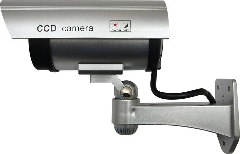 Atrapa MACLEAN IR1100 S CE IR1100S apsaugos kamera Dummy IR LED sidabrinis