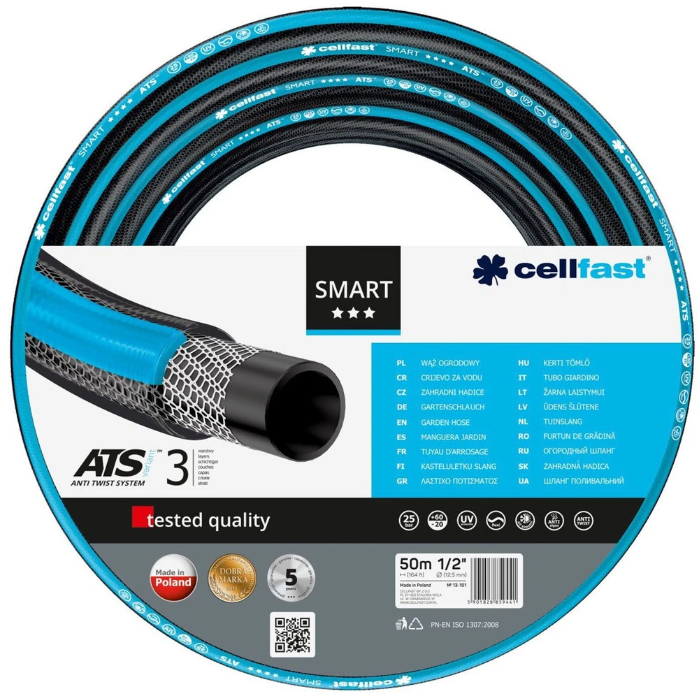 CELLFAST ATS sodo žarnos vežimėlis 1/2 50 m rinkinys