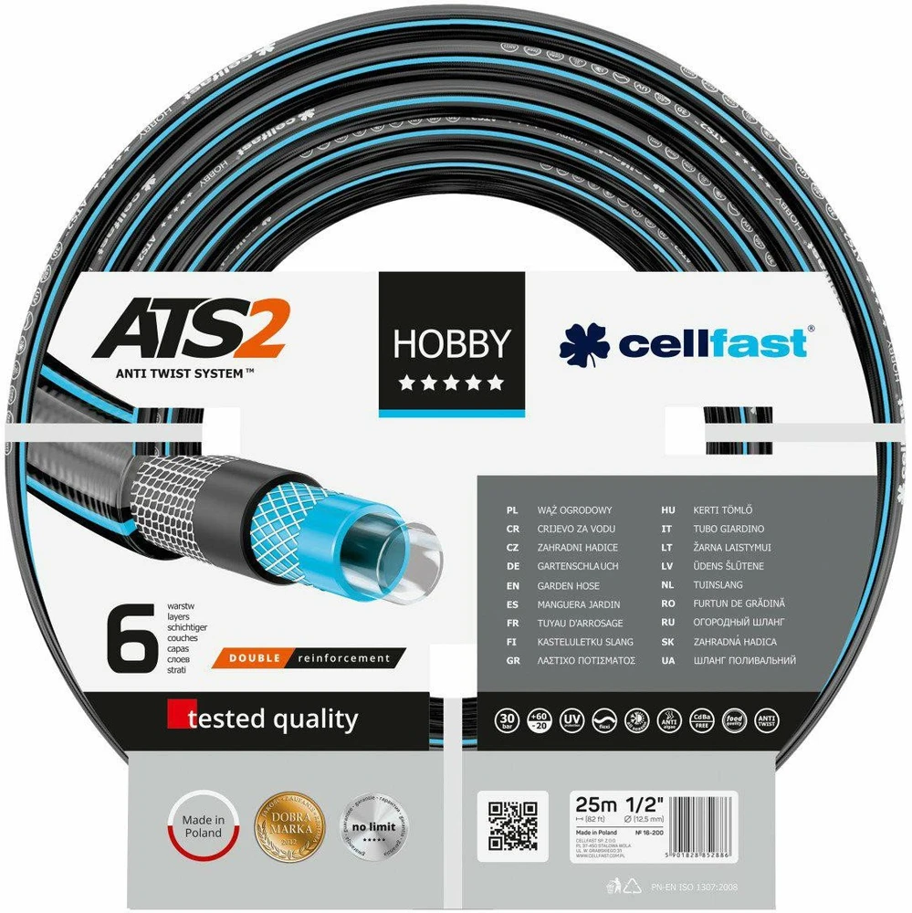 Laistymo žarna Cellfast HOBBY ATS2™; 1''; 10 m