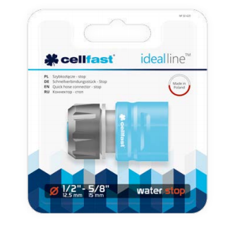 CELLFAST GREITAS JUNGTIS 1/2" SODO ŽARNAI SU IDEALIA SUSTABDYMO FUNKCIJA