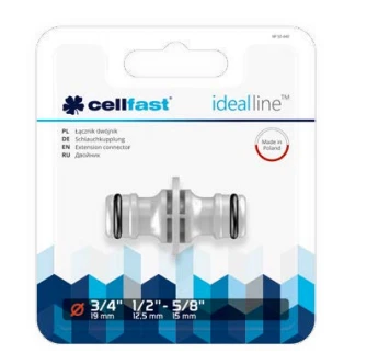 Łącznik „Cellfast Ideal“ 1/2–3/4 colio dvipusė jungtis (ABS)