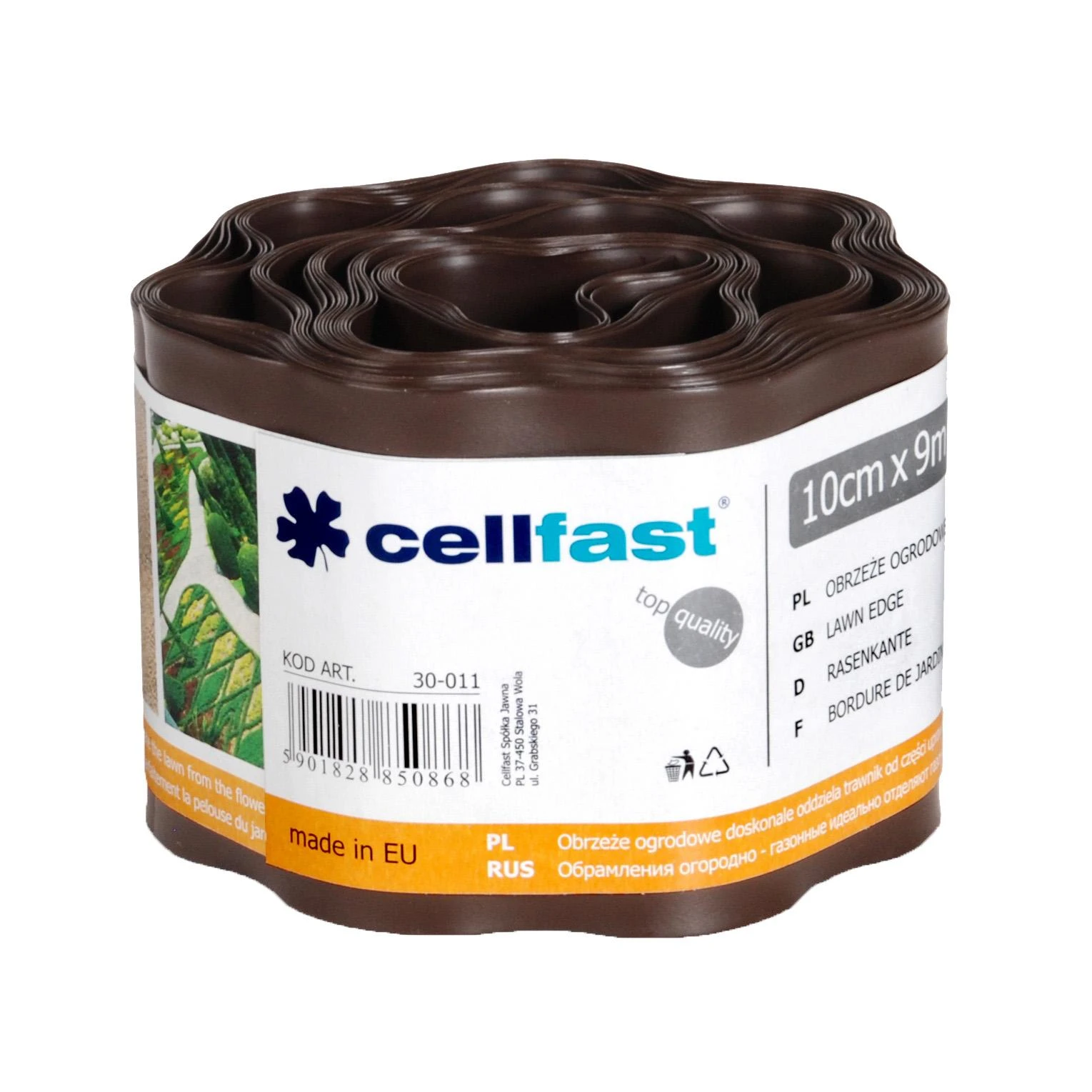 CELLFAST OBRZEŻE OGRODOWE BRĄZ 10cm x 9m