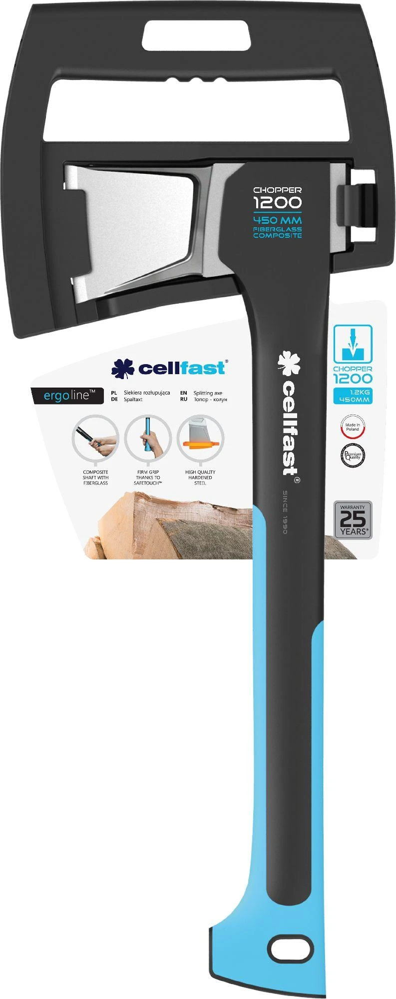 Cellfast Ax skaldymo kirvis ERGO 41-004