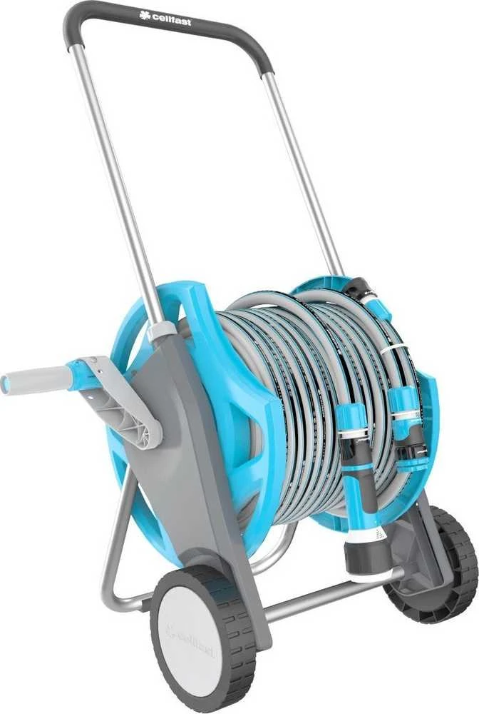 Cellfast vežimėlis su laistymo žarna DISCOVER ERGO 1/2" 30 m