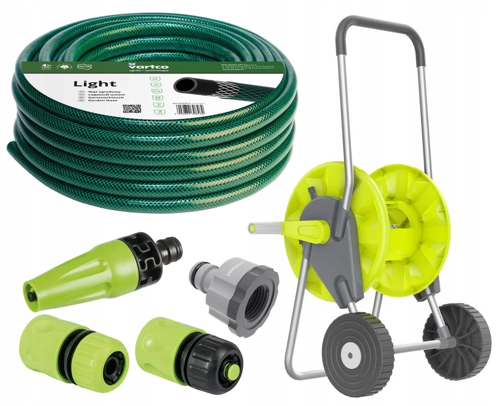 Cellfast Vežimėlis Vežimėlio ritė + sodo žarna 50 m 1/2 laidų jungtys