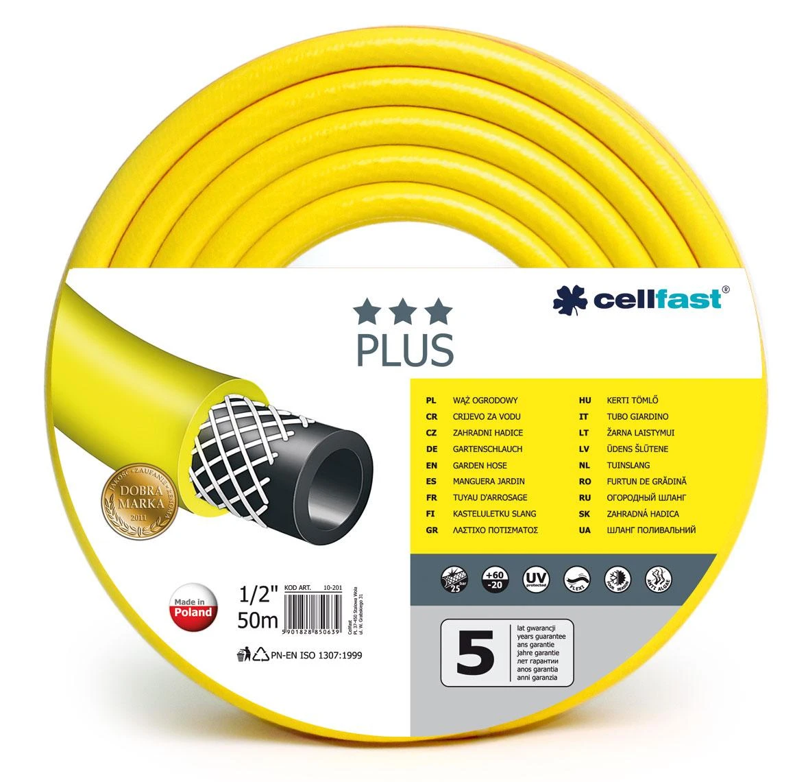 CELLFAST SODO ŽARNA PLIUS DYDIS: 1/2 "ILGIS: 50m