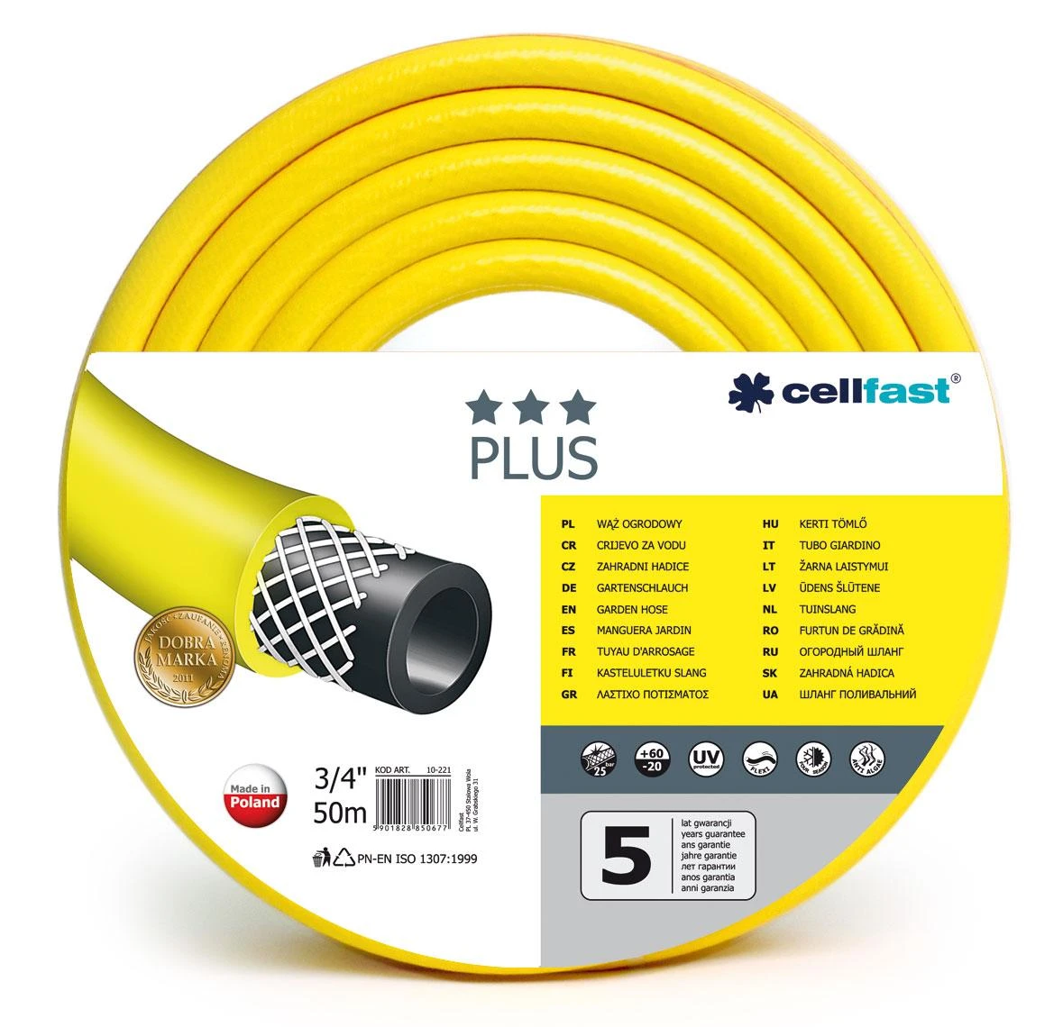 CELLFAST SODO ŽARNA PLIUS DYDIS: 3/4 "ILGIS: 50m