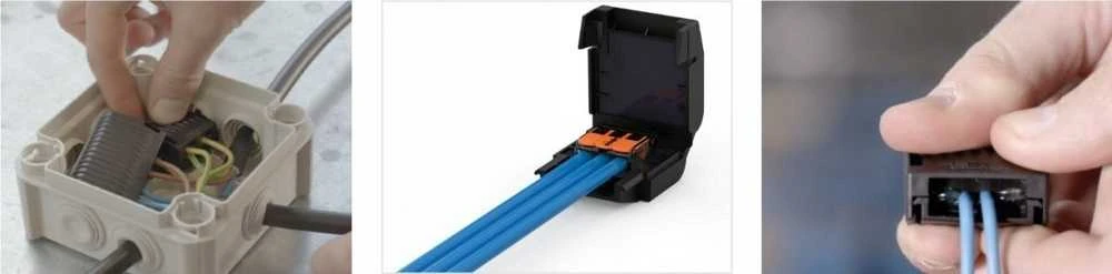„Cellpack Easy-Protect 112 Wago-Compact“ gelio dėžutė 0,2–4 mm2 407858 su jungtimis (viena dviejų laidų jungtis)