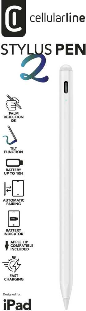 Cellular Line Cellularline Stylus Pen iPad Baltas