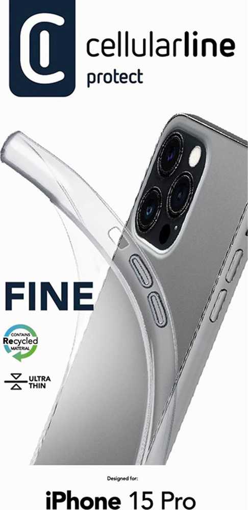 Cellular Line Cellularline Fine - dėklas skirtas Apple iPhone 15 Pro Transparent