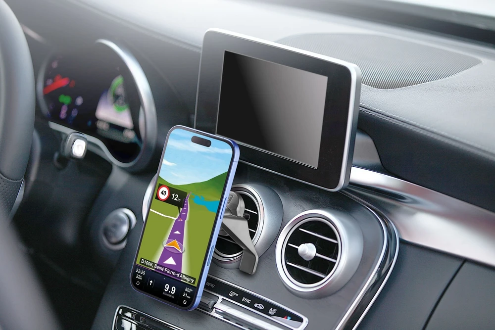 Cellular Line Cellularline Touch Mag Air Vents, Mobile phone/Išmanusis telefonas, Passive holder, Car, Juodas