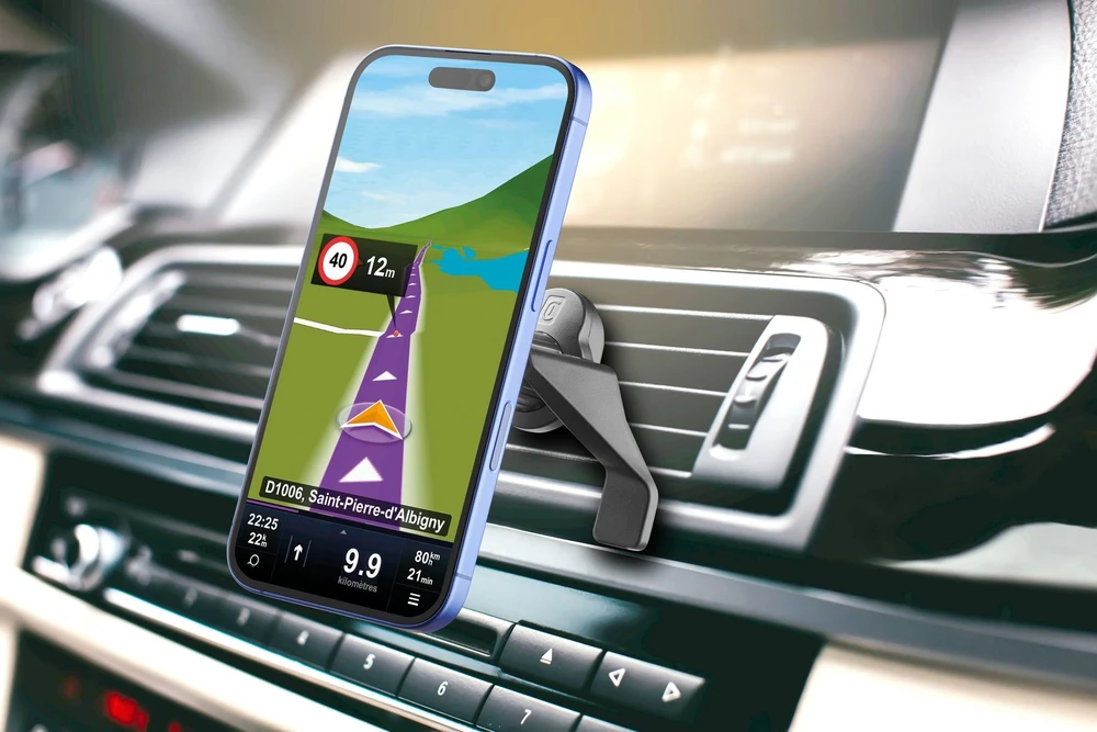 Cellular Line Cellularline Touch Mag Air Vents, Mobile phone/Išmanusis telefonas, Passive holder, Car, Juodas