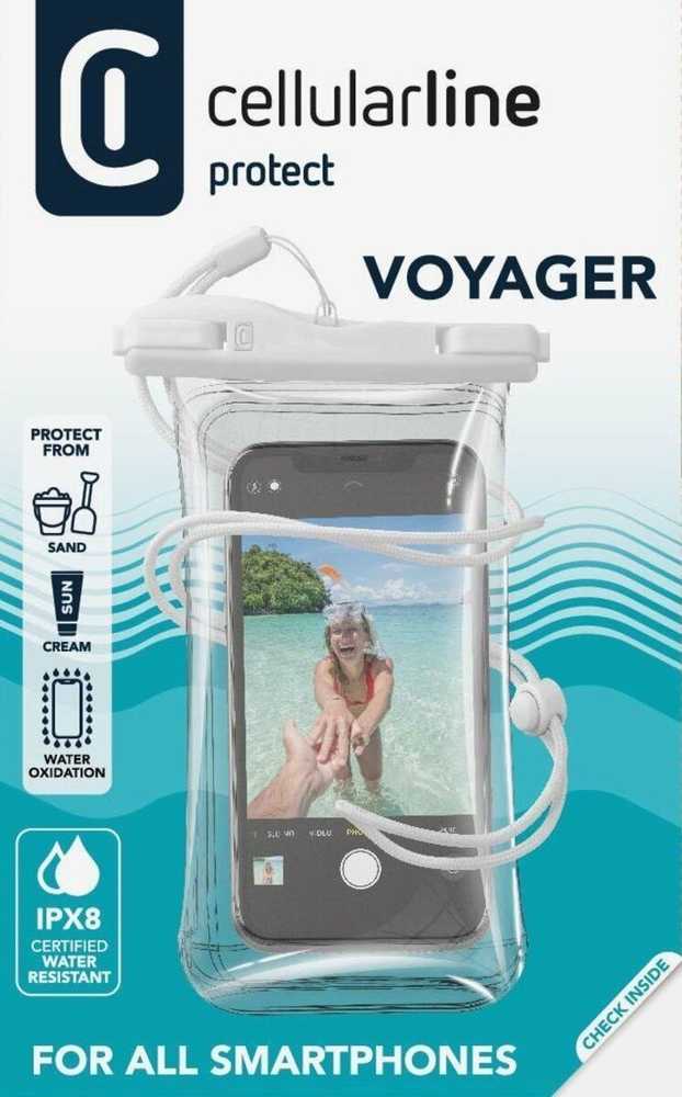 Cellular Line Cellularline Voyager vandeniui atsparus dėklas, universalus Weiß
