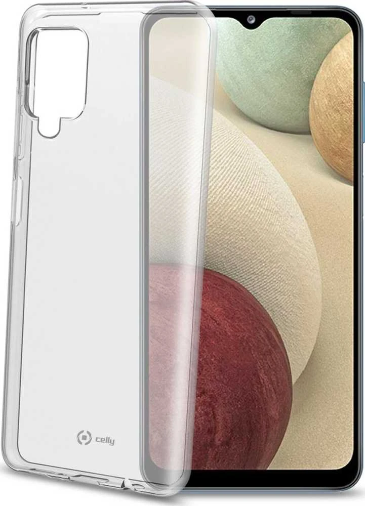 Dėklas CELLY Gelskin galinis dangtelis Samsung Galaxy A12 (skaidrus)