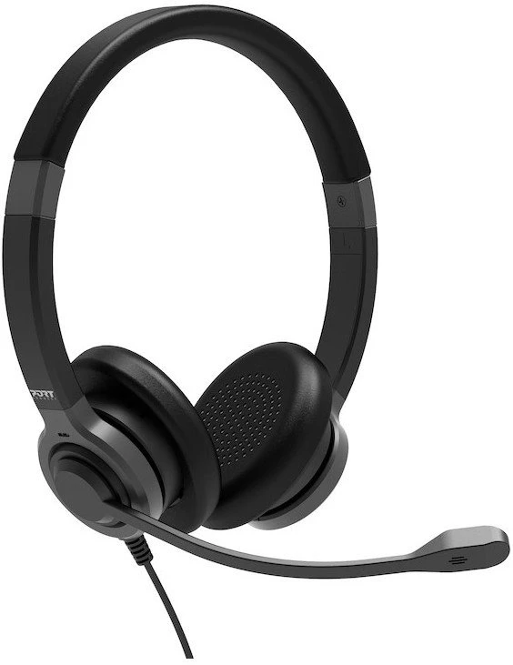 Ausinės PORT CONNECT | Stereo USB Headphone PRO ON'R 300 | su laidu | On-ear | Juodas | Noise canceling