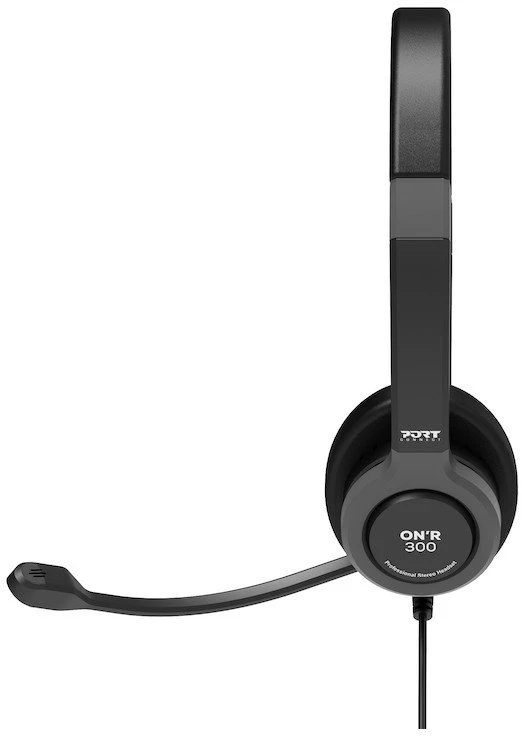 Ausinės PORT CONNECT | Stereo USB Headphone PRO ON'R 300 | su laidu | On-ear | Juodas | Noise canceling